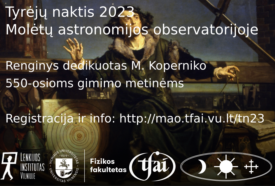 Tyrėjų naktis – 2023 Molėtų astronomijos observatorijoje